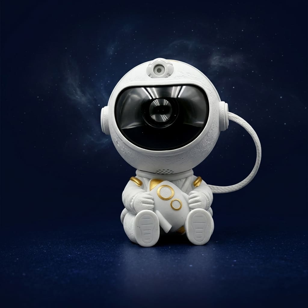 front facing image of astronaut projector