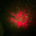 red nebula clouds on dark room ceiling